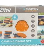 ست ظروف سفری کرویت اصلی مدل Crivit Camping Dining Set