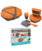 ست ظروف سفری کرویت اصلی مدل Crivit Camping Dining Set