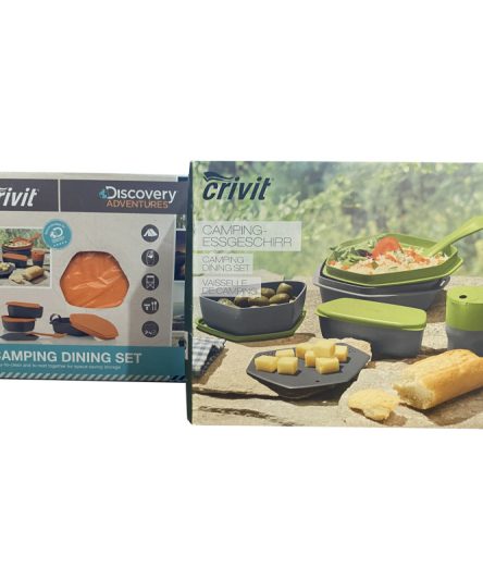ست ظروف سفری کرویت اصلی مدل Crivit Camping Dining Set